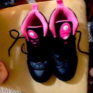 Pink and black Jordans. Please buy please please please pick up only